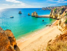 Lais Puzzle - Schöner Sandstrand in der Nähe von Lagos in Panta da Piedade, Algarve, Portugal - 1.000 Teile