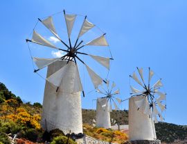 Lais Puzzle - Traditionelle Windmühlen auf der Lassithi-Hochebene, Kreta, Griechenland - 1.000 Teile