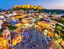 Lais Puzzle - Athen, Griechenland - Monastiraki-Platz und Akropolis - 1.000 Teile