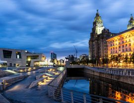 Lais Puzzle - Liverpool Merseyside am Morgen, England - 1.000 Teile