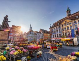 Lais Puzzle - Ansicht des Marktplatzes in Coburg, Bundesland Bayern, Deutschland - 1.000 Teile