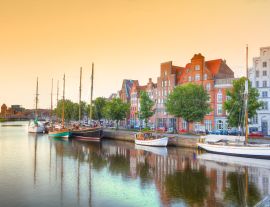 Lais Puzzle - Ansicht von Lübeck an der Trave, Deutschland. - 1.000 Teile