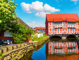 Lais Puzzle - Ansicht der Altstadt von Wismar, Land Mecklenburg, Deutschland. - 1.000 Teile