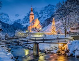 Lais Puzzle - Ansicht der Kirche in Ramsau, Deutschland - 1.000 Teile