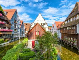 Lais Puzzle - Straßenansicht in der Altstadt von Ulm, Baden Württemberg, Deutschland - 1.000 Teile