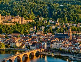 Lais Puzzle - Ansicht der Stadt Heidelberg, Bundesland Baden Württemberg, Deutschland - 1.000 Teile