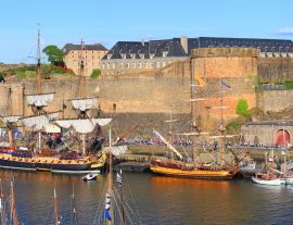 Lais Puzzle - Port et château de Brest, Bretagne, Frankreich - 1.000 Teile