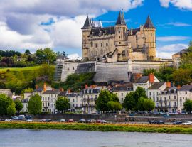 Lais Puzzle - Große mittelalterliche Schlösser im Loire-Tal - das schöne Saumur. Frankreich - 1.000 Teile