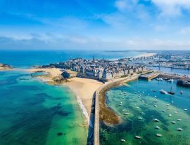 Lais Puzzle - Luftaufnahme der schönen Stadt der Freibeuter - Saint Malo in der Bretagne, Frankreich - 1.000 Teile