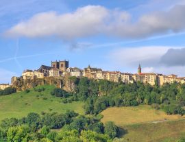 Lais Puzzle - Die Stadt Saint Flour in der Auvergne im Departement Cantal, Frankreich - 1.000 Teile