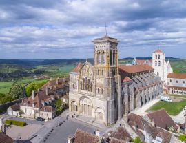 Lais Puzzle - Luftaufnahme von Vezelay, UNESCO-Welterbe, Burgund, Frankreich - 1.000 Teile