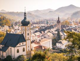 Lais Puzzle - Die Altstadt von Waidhofen an der Ybbs im Herbst, Mostviertel, Niederösterreich, Österreich - 1.000 Teile