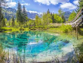 Lais Puzzle - Meerauge im Bodental mit Steg, Kärnten, Österreich - 1.000 Teile