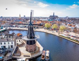 Lais Puzzle - Luftaufnahme der Windmühle in Haarlem, Niederlande - 1.000 Teile