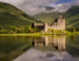 Lais Puzzle - Spiegelung von Kilchurn Castle in Loch Awe, Highlands, Schottland - 1.000 Teile