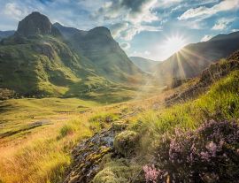 Lais Puzzle - Talblick unterhalb der Berge von Glencoe, Lochaber, HIghlands, Schottland - 1.000 Teile