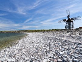 Lais Puzzle - historische Schleifmühle bei Jordhamn, Insel Öland, Schweden - 1.000 Teile