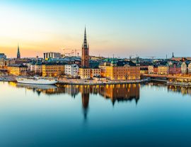 Lais Puzzle - Sonnenuntergang Blick auf Gamla stan in Stockholm von Sodermalm Insel, Schweden - 1.000 Teile