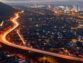 Lais Puzzle - Port Talbot in der Nacht - 1.000 Teile