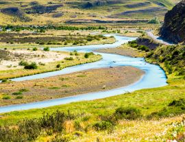 Lais Puzzle - Ansicht der Flusslandschaft, Patagonien, Chile, Südamerika. - 1.000 Teile