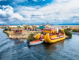 Lais Puzzle - Uros schwimmende Inseln auf Titicaca See in Puno, Peru, Südamerika - 1.000 Teile