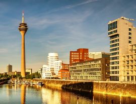 Lais Puzzle - Panorama Medienhafen Düsseldorf Rhein Fernsehturm - 1.000 Teile