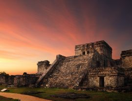 Lais Puzzle - Castillo-Festung bei Sonnenuntergang in der alten Maya-Stadt Tulum, Mexiko - 1.000 Teile
