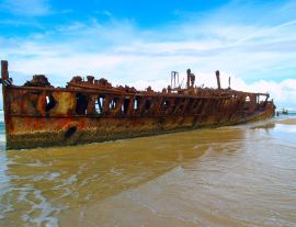 Lais Puzzle - Das Maheno-Wrack auf Fraser Island (Australien) - 1.000 Teile