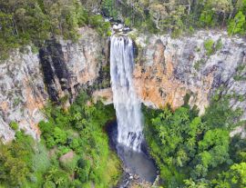 Lais Puzzle - Luftaufnahme über die Purling Brook Falls, die sich im Springbrook National Park im Hinterland der Gold Coast befinden - 1.000 Teile