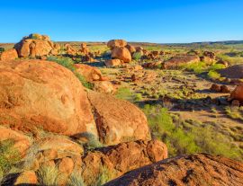 Lais Puzzle - Panoramaluftaufnahme von riesigen Granitblöcken bei Karlu Karlu oder Devils Marbles im Northern Territory, Australien in der Nähe von Tennant Creek - 1.000 Teile