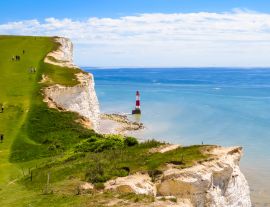 Lais Puzzle - Weiße Kreidefelsen und Beachy Head Leuchtturm, Eastbourne, East Sussex, England - 1.000 Teile
