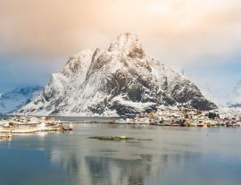 Lais Puzzle - Reine, Lofoten Inseln, Norwegen. Winteransicht bei Sonnenaufgang - 1.000 Teile