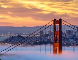 Lais Puzzle - Frühmorgens niedriger Nebel an der Golden Gate Bridge - 1.000 Teile