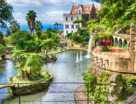 Lais Puzzle - Szenerie des Monte Palace Tropical Garden. Funchal, Insel Madeira, Portugal - 1.000 Teile