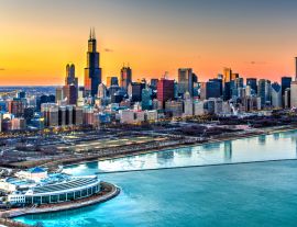 Lais Puzzle - Sonnenuntergang Chicago - 1.000 Teile