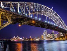 Lais Puzzle - Nachtansicht der Harbour Bridge in Sydney, Australien - 1.000 Teile