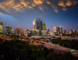 Lais Puzzle - Skyline von Perth mit dem zentralen Geschäftsviertel der Stadt - 1.000 Teile