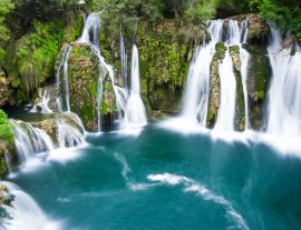Lais Puzzle - Wasserfälle von Martin Brod im Una-Nationalpark, Bosnien und Herzegowina - 1.000 Teile