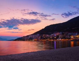 Lais Puzzle - Schöner Sonnenuntergang an der Küste von Neum, Bosnien und Herzegowina - 1.000 Teile