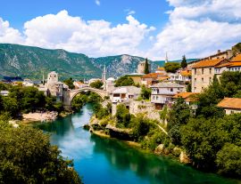 Lais Puzzle - Die schöne alte Brücke von Mostar, Bosnien und Herzegowina - 1.000 Teile