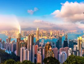 Lais Puzzle - Blick auf Hongkong-Wolkenkratzer von The peak - 1.000 Teile