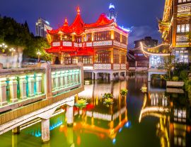 Lais Puzzle - Yuyuan District in Shanghai, China bei Nacht - 1.000 Teile