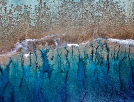 Lais Puzzle - Luftaufnahme der Wellen am Riff der Cook-Inseln in Polynesien - 1.000 Teile