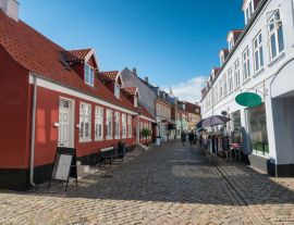 Lais Puzzle - Alte Straßen und Fachwerkhäuser in Ebeltoft, Dänemark - 1.000 Teile