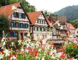 Lais Puzzle - die typischen Häuser von Schiltach, Schwarzwald, Deutschland - 1.000 Teile