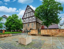 Lais Puzzle - Göppingen Baden-Württemberg Deutschland Fachwerk Umgebindehaus Stuttgart - 1.000 Teile