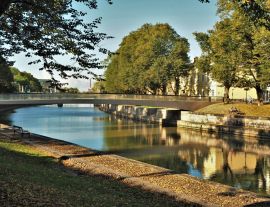Lais Puzzle - Brücke über den Fluss Aura in der Stadt Turku, Finnland - 1.000 Teile