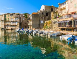 Lais Puzzle - Bunte Boote im Hafen von Erbalunga am Cap Corse, Insel Korsika, Frankreich - 1.000 Teile