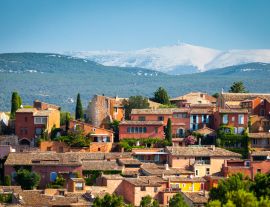 Lais Puzzle - Dorf Roussillon mit dem Berg Ventoux im Hintergrund, Region Vaucluse, Provence - 1.000 Teile