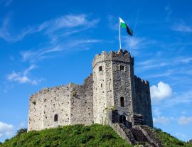 Lais Puzzle - Cardiff Castle Wales UK in der Castle Street ist eine normannische Festung aus dem 12. - 1.000 Teile